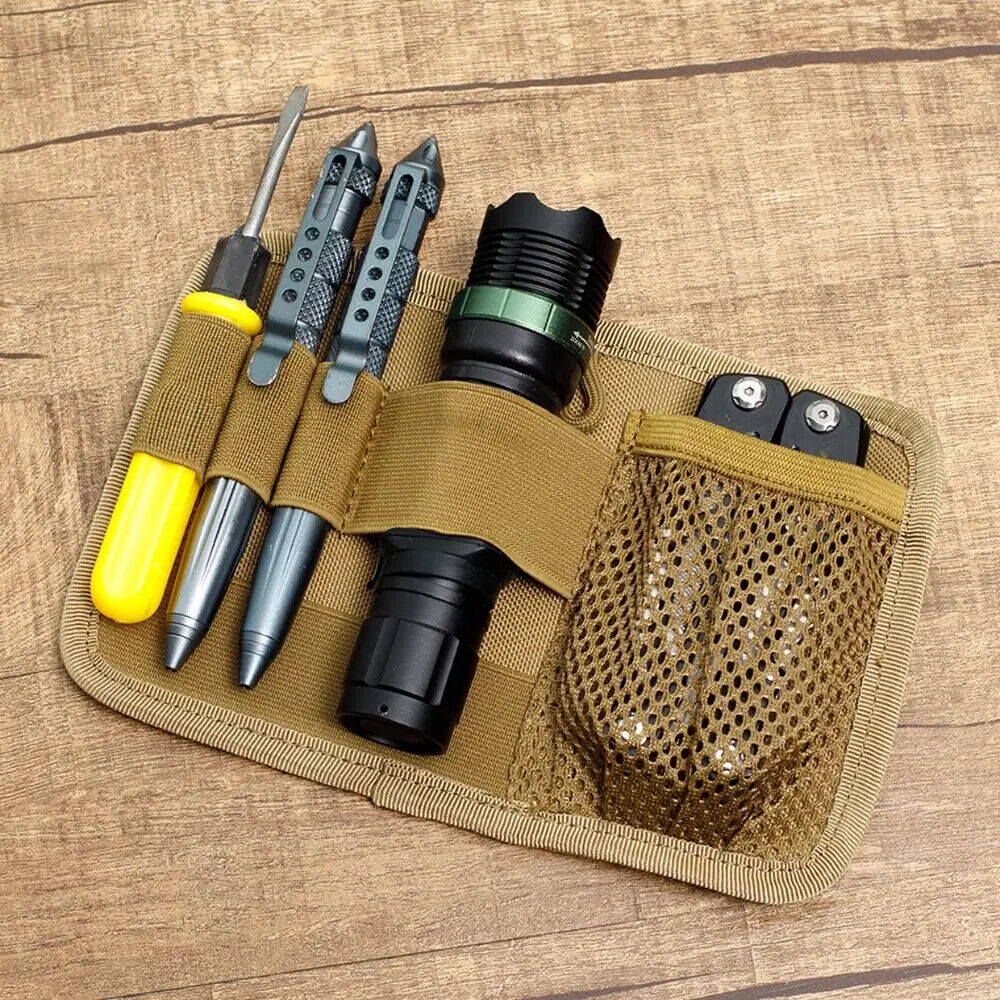 Tactical Military Bag Accessories Holder Pouch Wallet Belt Utility Mesh Portable