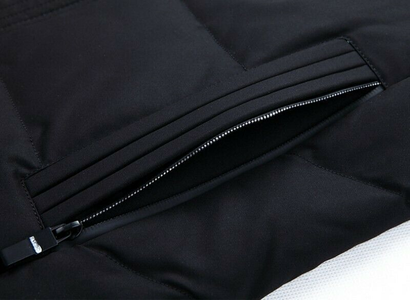 Winter Mens Long Puffer Warm Hooded Parka Duck Down Jacket Coat Fur Collar Thick