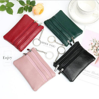 Leather Purse Women Small Wallet Purses Mini Zipper Money Bags Pocket Wallets