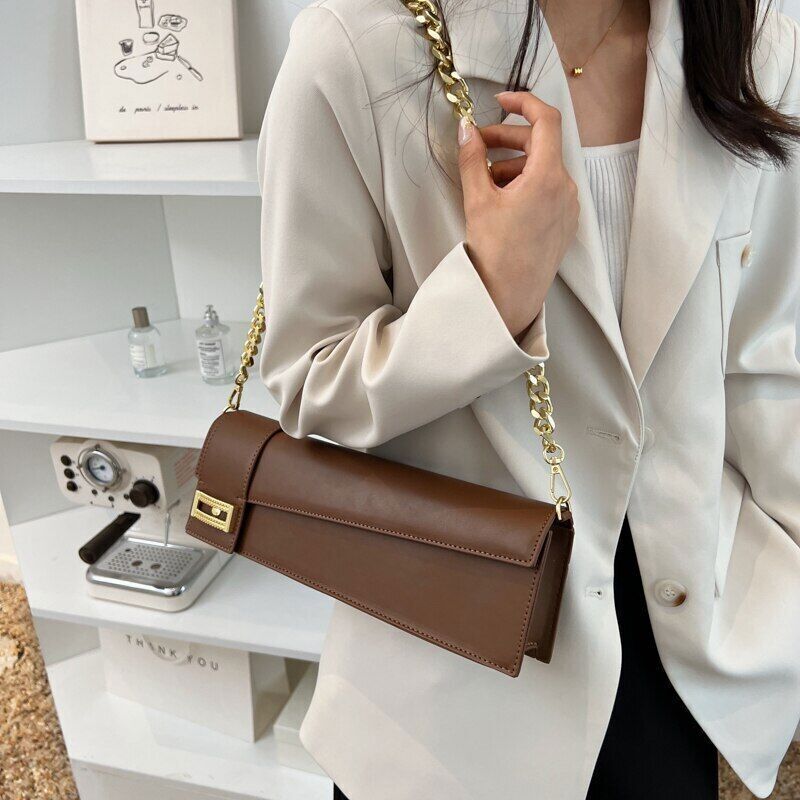 PU Leather Flap Shoulder Bags Office Women Big Crossbody Bags Handbags Purses
