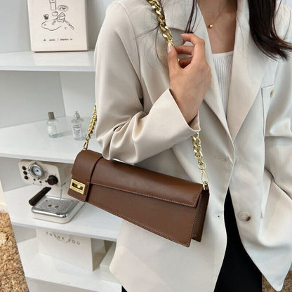 PU Leather Flap Shoulder Bags Office Women Big Crossbody Bags Handbags Purses