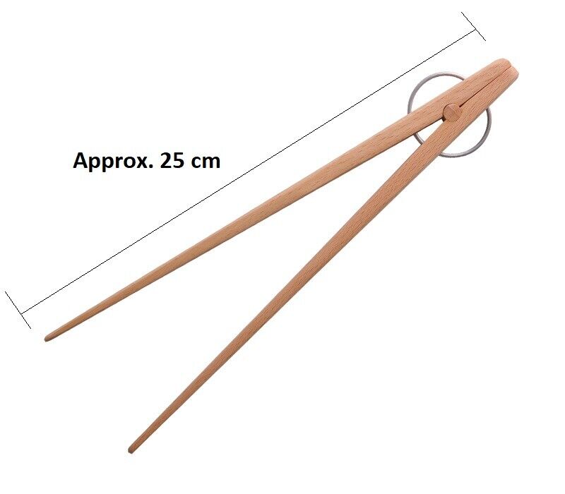 Wooden Kitchen Tongs Meat BBQ Clip Food Fruit Serving Clamp Cooking Utensil Tool