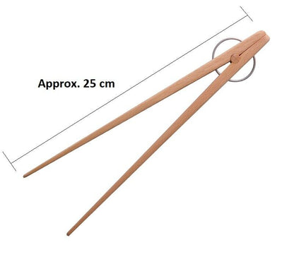 Wooden Kitchen Tongs Meat BBQ Clip Food Fruit Serving Clamp Cooking Utensil Tool