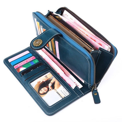 Wallet Synthetic Leather Money Bag Clutch Leisure Purse Style Wallets Long Coin