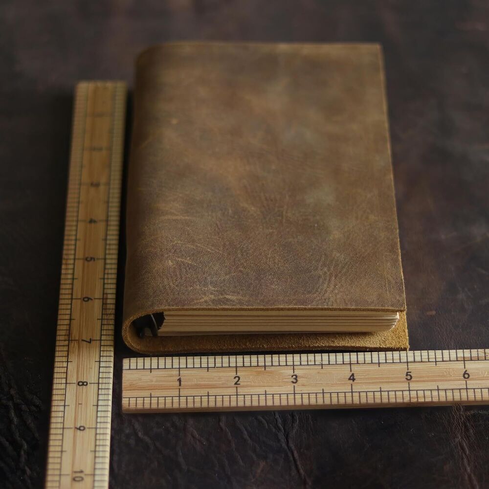 Vintage Leather Journal Notebook Refillable Durable A6 Binder Diary Planner Gift