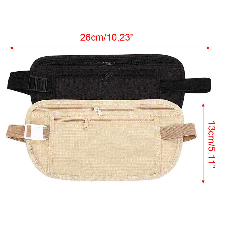 Outdoor Thin Bag Money Waist Belt Run Pack Pouch Travel Wallet Anti-theft Poc-ca