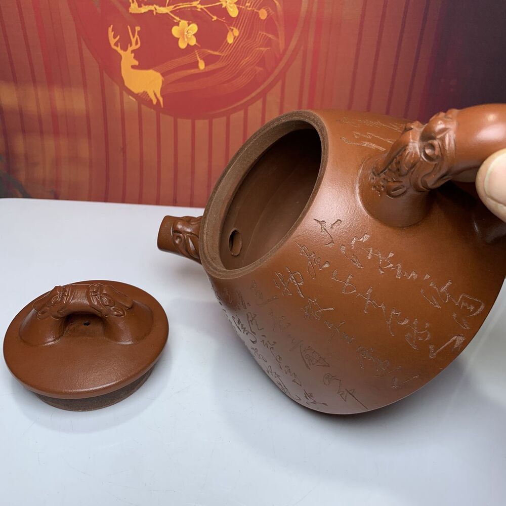 Vintage Chinese Yixing Purple Clay Teapot Zisha Ceremony Gift Teaware Exquisite