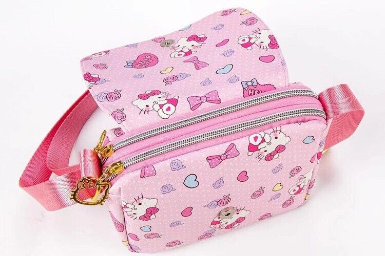 Girl Gift Kuromi My Melody Cinnamoroll Hello Kitty Crossbody Shoulder Bag Zipper