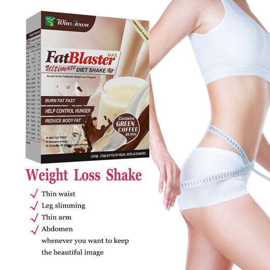 Weight Loss Fat Blaster Chocolate Diet Shake Meal Herbal Slimming 25g*10bags