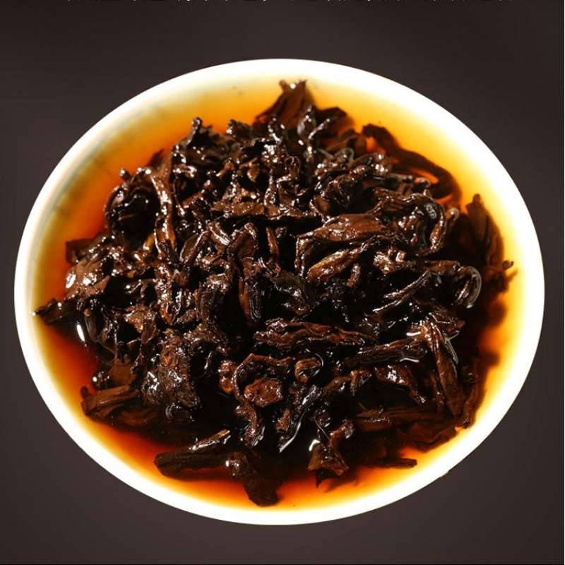 714g Yunnan Ripe Puerh Tea 2009 Banzhang Cooked Pu-erh Tea Cake Qizi Pu'er Tea