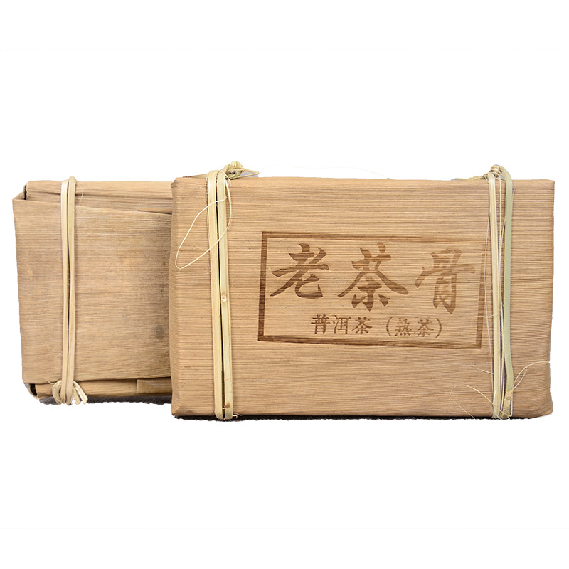 250g Bamboo Shoot Shell Tea Yunnan Pu'er Tea Aged Old Tea Bone Organic Black Tea