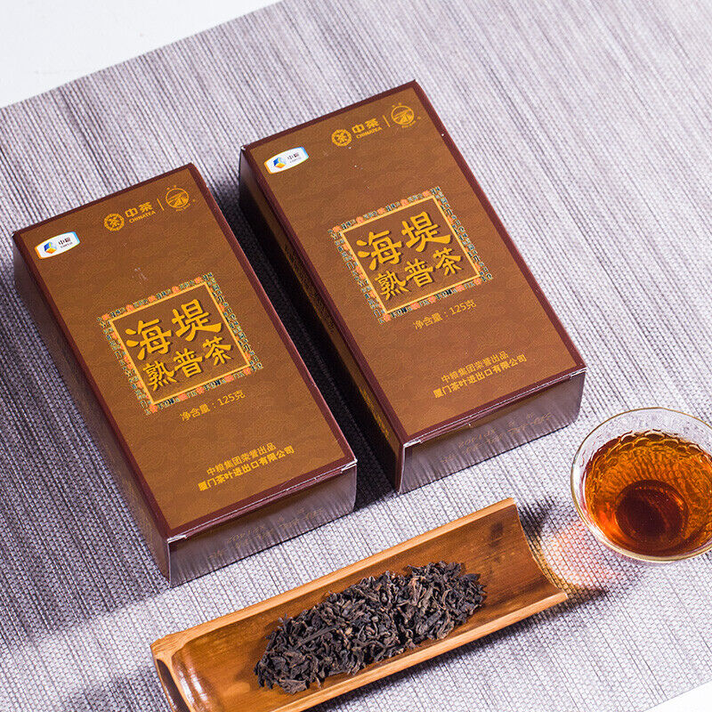CHINATEA Sea Dyke XPT402 Pu'er Tea Mellow Ripe Puer Pu-erh Loose Tea 125g Box