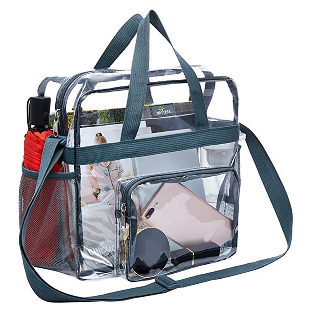 PVC Transparent Purse Large Clear Bag Crossbody Purse Traveling Lightweight 1 PC