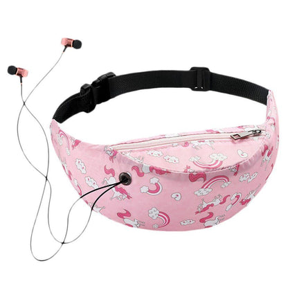 Colorful Waist Bag Pockets Hip Belt Bag Wallet Travel Hiking Fanny Pack Case 1PC