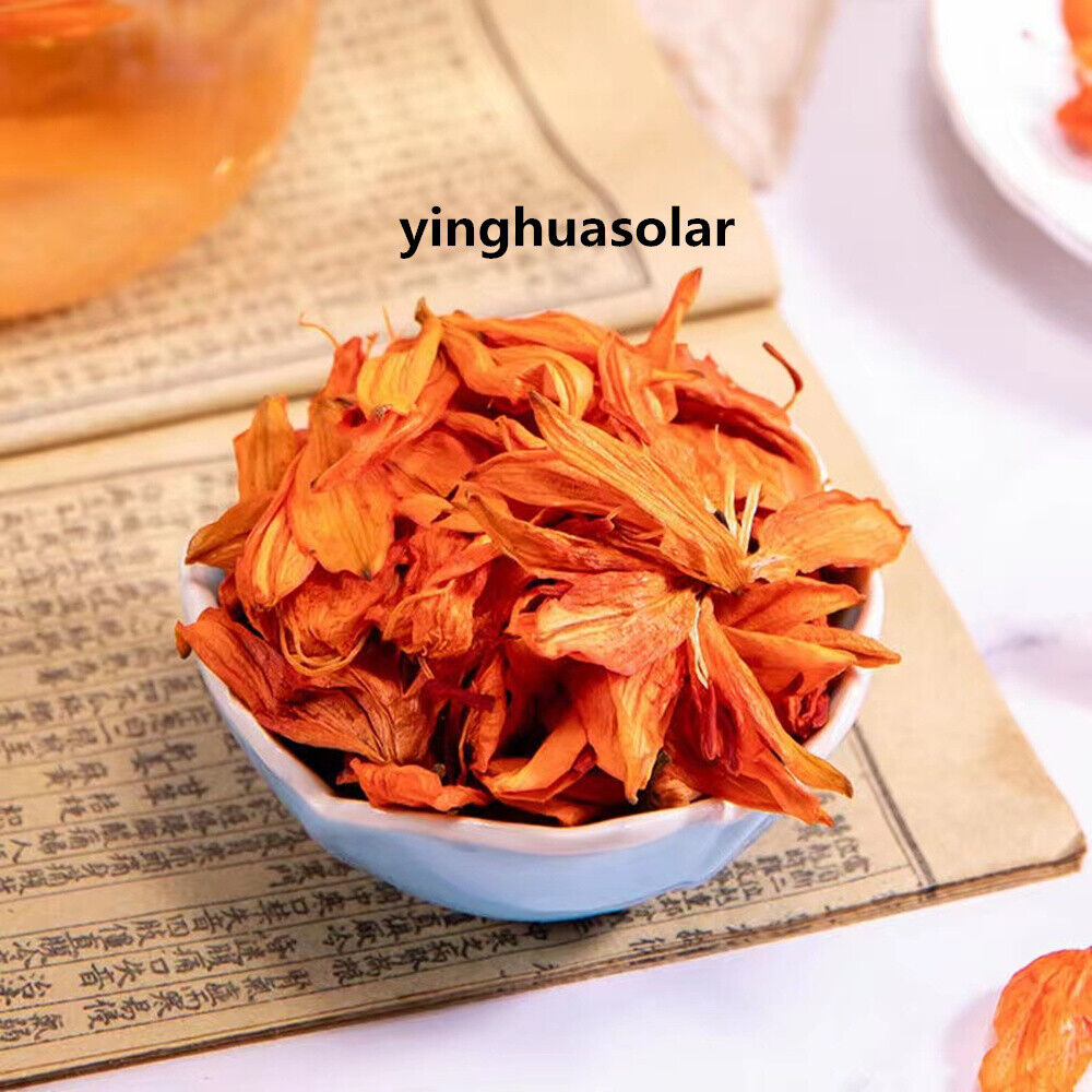 百合花干花茶助眠花茶 Lily Dried Flower Tea Pure Herbal Floral Tea 润肺止咳支气管炎清热解毒去火安神失眠多梦精神不振