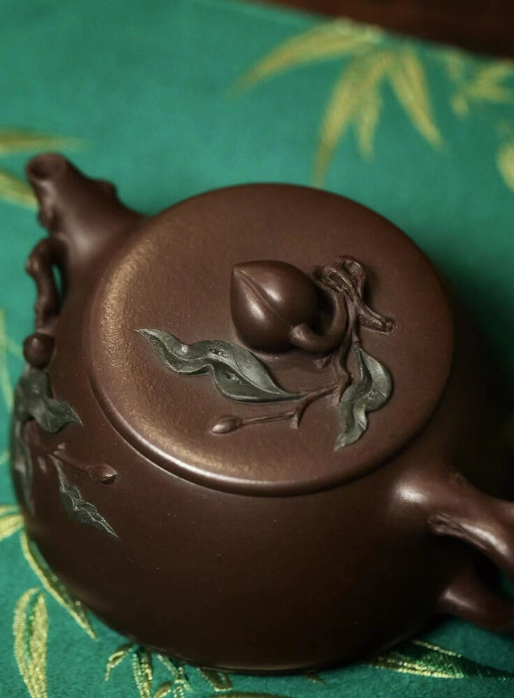 180cc chinese Yixing Handmade Zisha Purple clay Teapot  ShengTao Hu Tea Pot