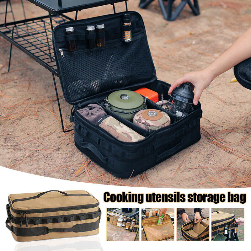 Outdoor Cooker Stove Storage Bag Camping Gas Stove Canister Pot Carry Bags