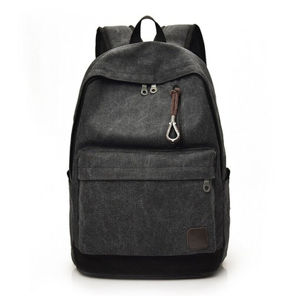 Women Men Canvas Backpacks Large School Bags Boys Girls Travel Laptop Backbag