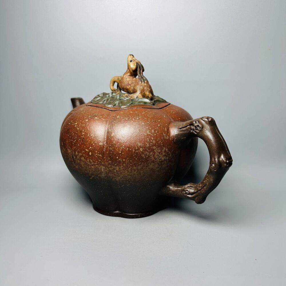 Chinese Yixing Purple Clay Teapot Tea Set Pot Zisha Ceramic Cute Decor Figurine