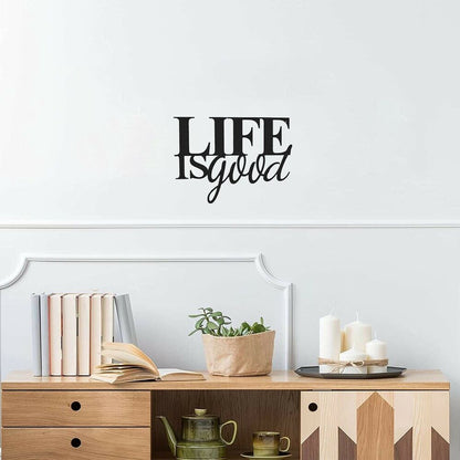 Metal Wall Art - Life Is Good Metal Ornaments Pretty Artwork Wall Stickers
