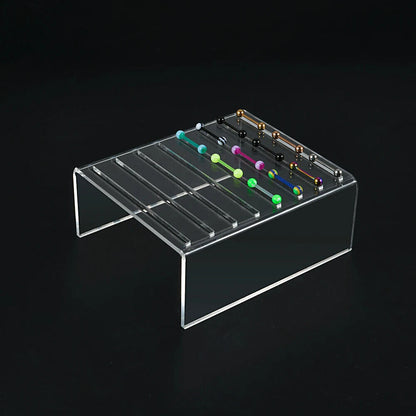 Jewelry Display Board Clear Acrylic Earrings Nose Tongue Studs Organizer Holders