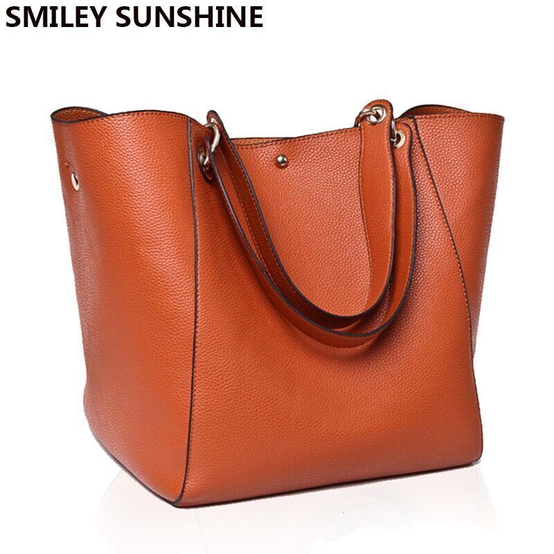 Brown Women Shoulder Bag Leather Bag Female Genuine Handbag Crossbody Bag