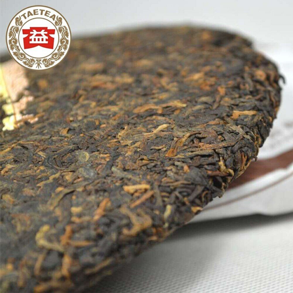 357g Top-grade Yunnan Menghai Dayi Pu'er Tea 7752 1601 Pu Er Ripe Puer Tea Cake