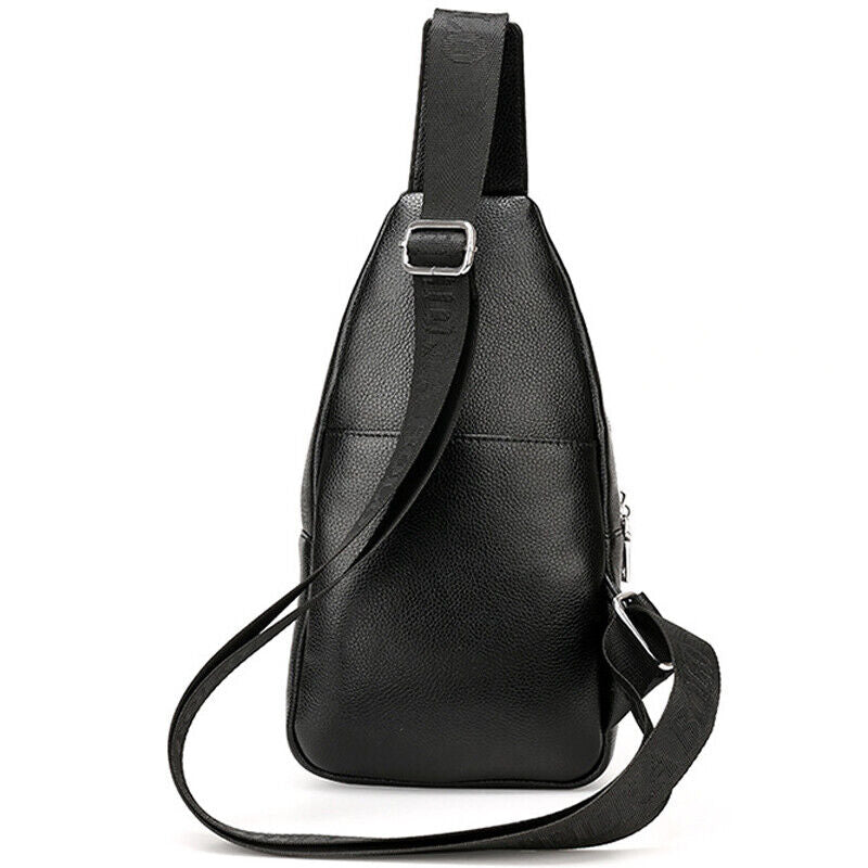 Men's Leather Crocodile Pattern Sling Shoulder Bag Crossbody Bags Clutch Wallet