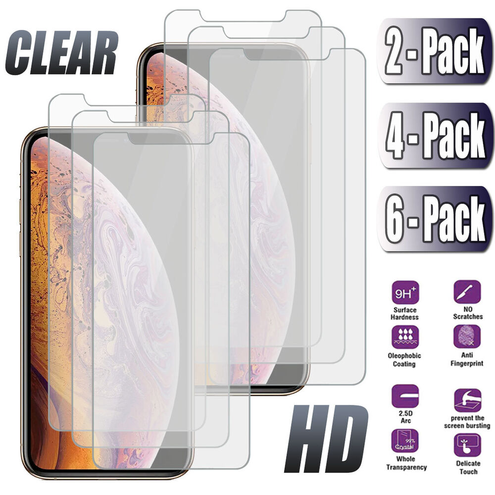 For Apple iPhone X / XS / XR / XS Max Tempered Glass Slim Clear Screen Protector