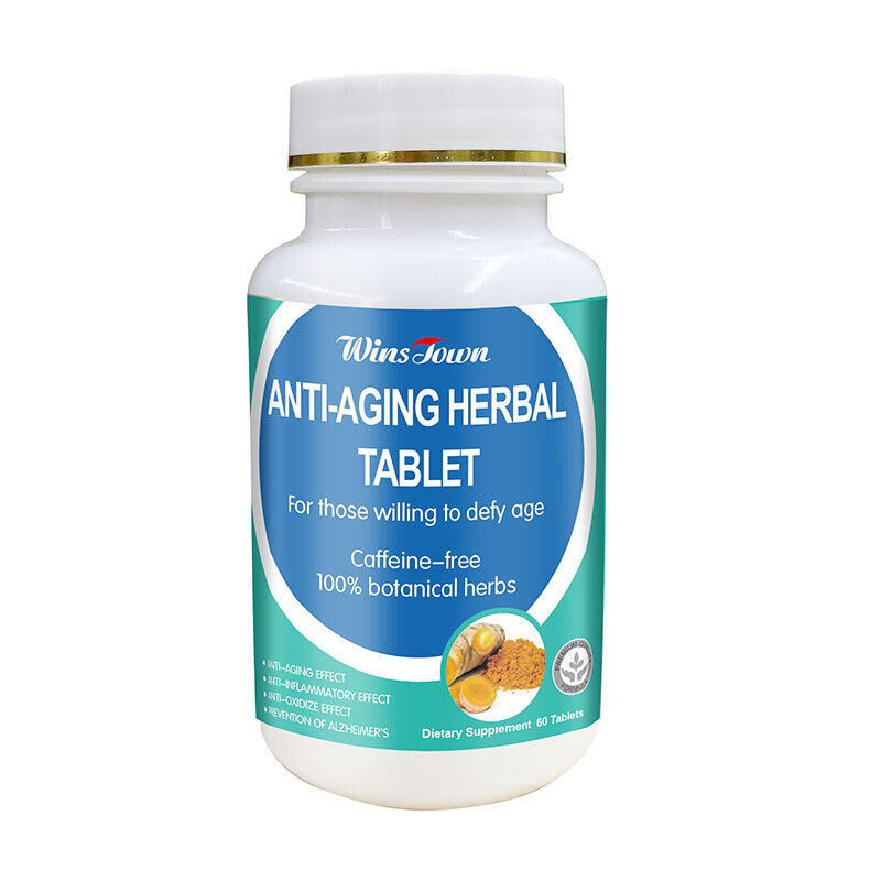 Natural Anti Aging Pills Herbal Energy Vitamin Supplement For Men Women- 60 Caps