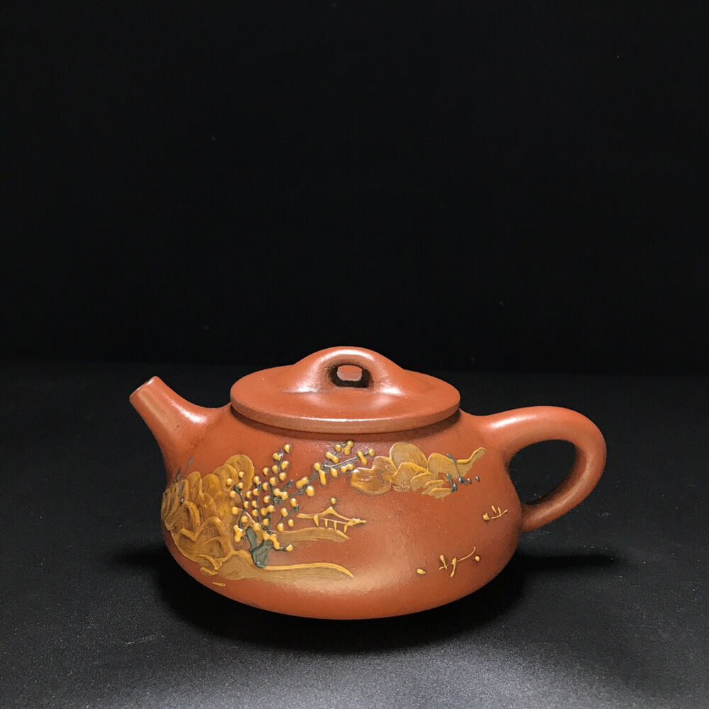 Chinese Yixing Zisha Clay Handmade Exquisite Teapot （石瓢壶 底款：陈鸣远）