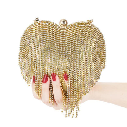 Rhinestone Evening Bag Clutch Womens Diamond Banquet Clutch Wedding Bridal Prom