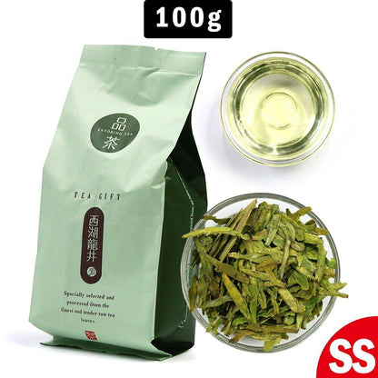 100g 2021 Lung Ching Tea Xihu Long Jing Longjing Chinese Green Tea Dragon Well