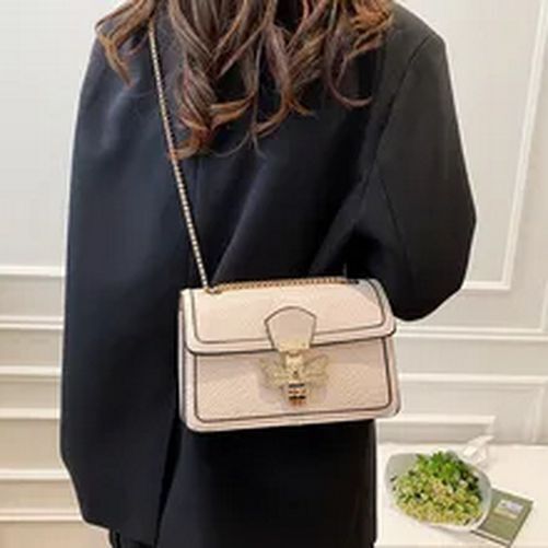 Women's Fashion Luxury Bag Crocodile Pattern One Shoulder Messenger Bag Chain