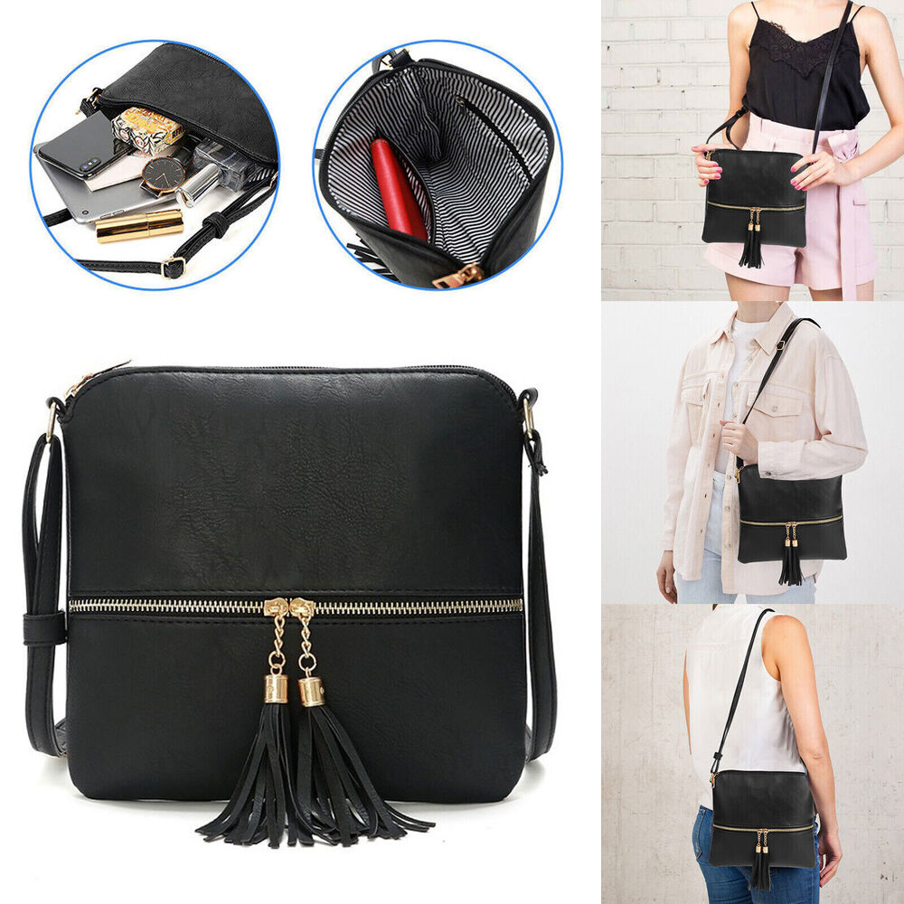 Women Lady Crossbody Bags Leather Shoulder Tote Purse Handbag Messenger Satchel