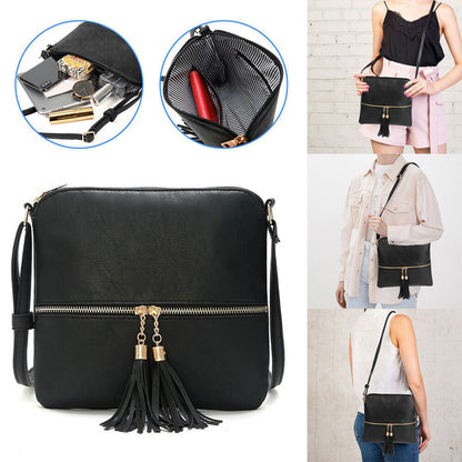 Women Lady Crossbody Bags Leather Shoulder Tote Purse Handbag Messenger Satchel