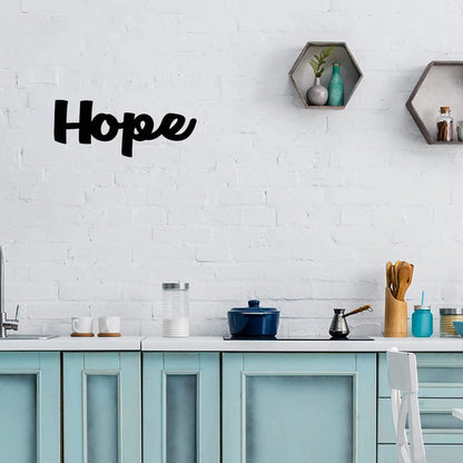 Hope Word Metal Wall Art | 8" Long X 5" High