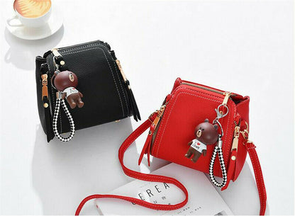 Fashion Women's Single Shoulder Bag Satchel Bag bear Pendant Travel shopping Bag