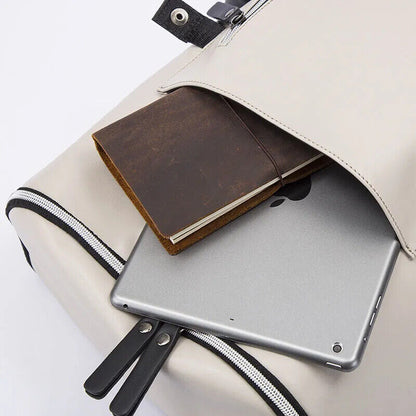 Man Backpack PU USB Laptop School Bag Travel Multi-color backpack Bag