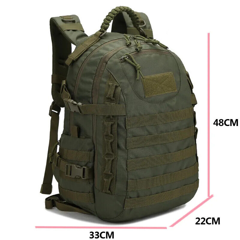 Man Military Tactical Backpack Camping Hunting Trekking Sport Bag Army Rucksack