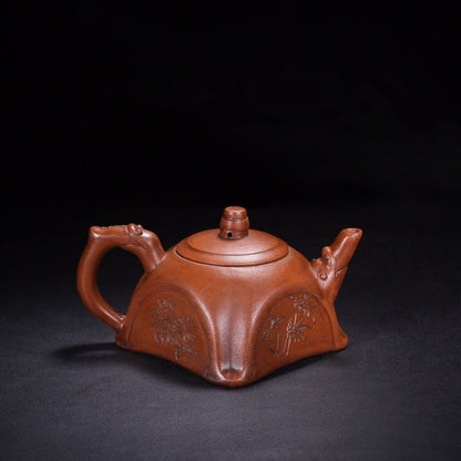 Chinese Yixing Zisha Clay Handmade Exquisite Teapot （梅兰竹菊 底款：王南林）