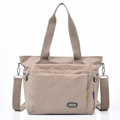 Fall Large Capacity Travel Shoulder Bag Canvas Casual Tote Purse Handbag Nylon