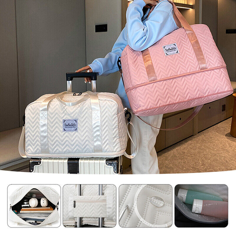 Extensible Dry Wet Separation Handbag Shoulder Bag Waterproof Travel Yoga Sports