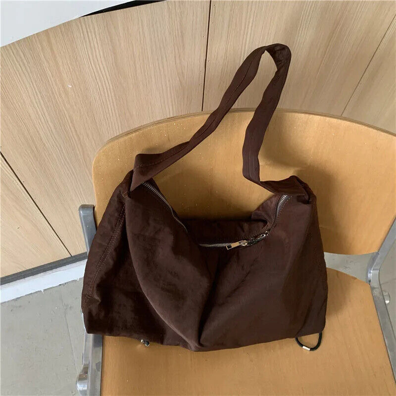 Women Nylon Tote Bag Handbag Shoulder Bag Reusable Shopping Beach Bag