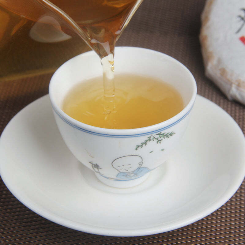 100g Aged Tree Pu-erh Tea Yunnan Puerh Raw Tea Small Cake Xigui Pu'er Shengcha