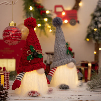 11in Christmas Doll Ornament With Light XMAS Home Decorations Gifts for New Year