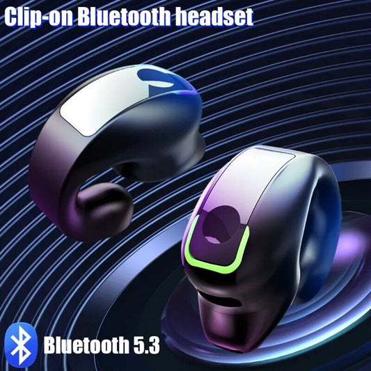 NEW Ear Clip Bluetooth 5.3 Headset Wireless Earbuds Earphones Stereo Headphones