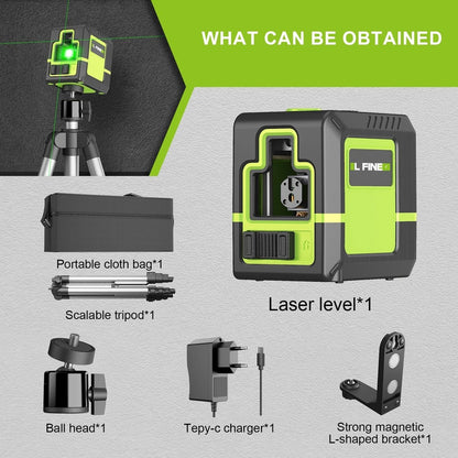 2/4D16 Lines 360°Self-leveling Laser Levels Optional tripod And Vertical Tool