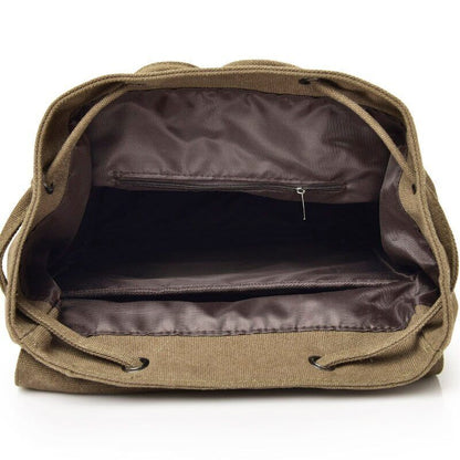 Canvas Men Backpack Shoulder School Rucksack Bag Boys Travel Camping Bags