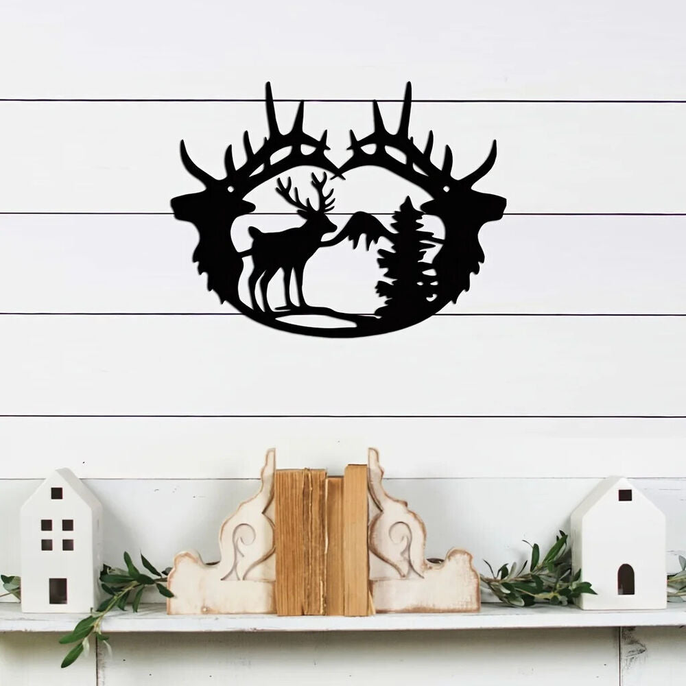 Deer Theme Decor Wall Art Decorations, Modern Wall Decor,Bedroom Decor Sticker